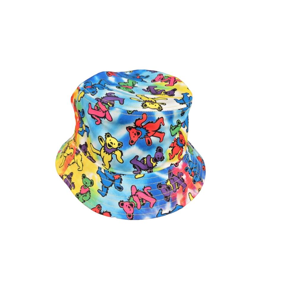 Grateful Dead Bucket Hat Dancing Bears Tie Dye Multicolored One Size 2021